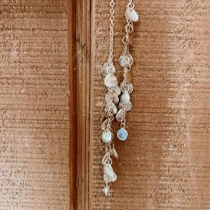 Very Long SeaShell Dainty Gold Necklace
